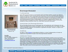 Tablet Screenshot of bioenergie-modulator.de